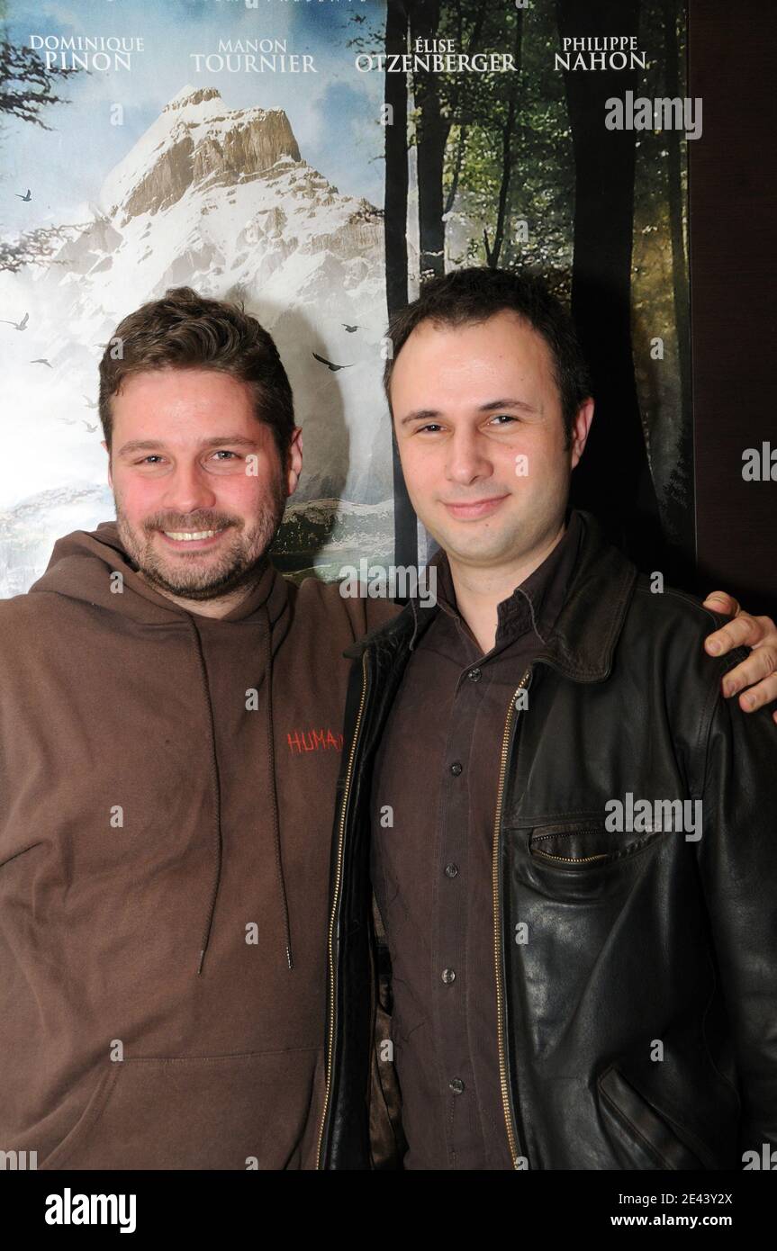 Jacques-Olivier Molon, Pierre-Olivier Thevenin attending the premiere of Humains as part of the Troyes 'Premiere Marche' Film Festival in Troyes, France on April 10, 2009. Photo by Helder Januario/ABACAPRESS.COM Stock Photo
