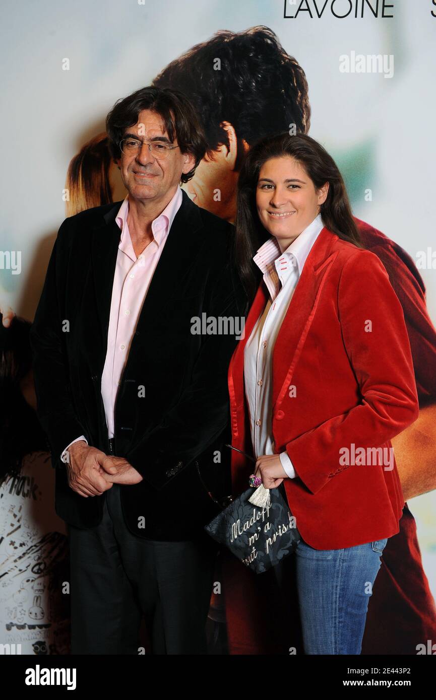 Former French minister Luc Ferry and wife Marie-Caroline arriving at the premiere of 'Celle que j'aime' held at UGC Bercy in Paris, France on April 20, 2009. Photo by Thierry Orban/ABACAPRESS.COM Stock Photo