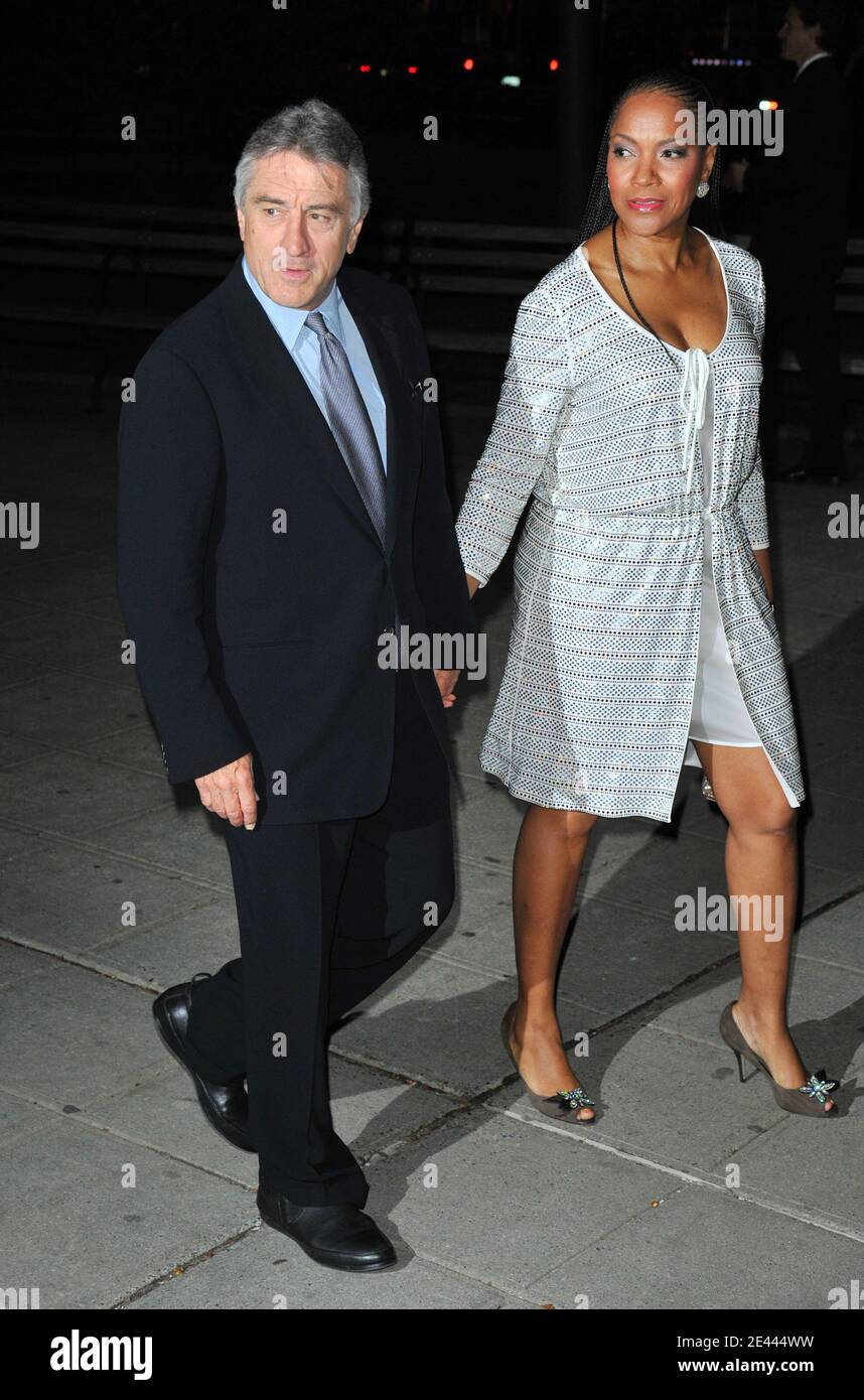 Tribeca Film Festival Co-Founder Robert De Niro and wife Grace Hightower  arriving for the Vanity Fair party for the 2009 Tribeca Film Festival at  the State Supreme Courthouse in New York City,