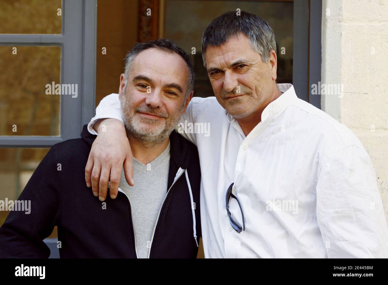 Director Roger Delattre and Jean-Marie Bigard attend the premiere of 'Le Missionnaire' in Lille, France on April 21, 2009. Photo by Mikael LIbert/ABACAPRESS.COM Stock Photo