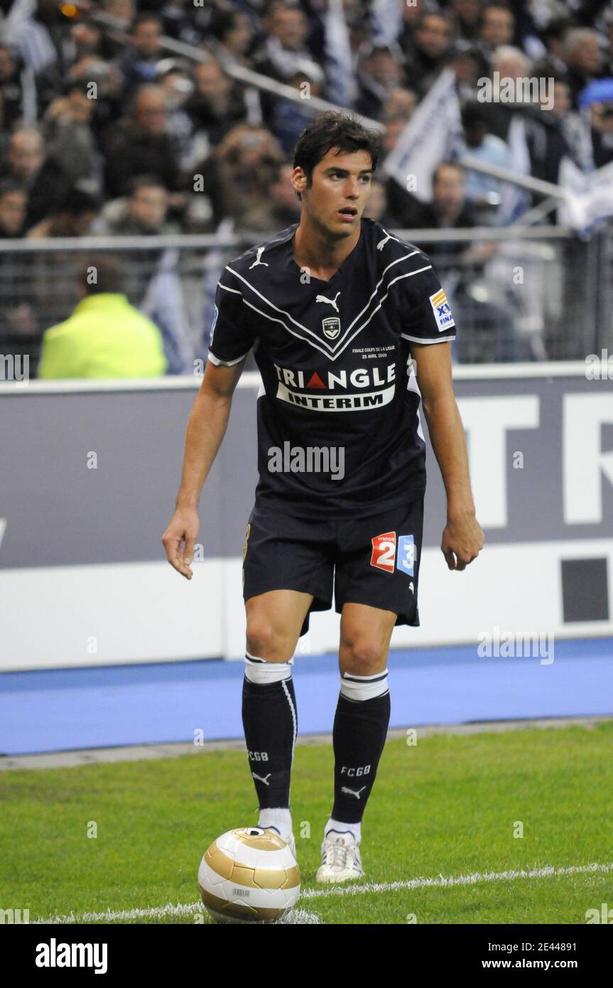 Bordeaux's Yoann Gourcuff during the French League Cup final