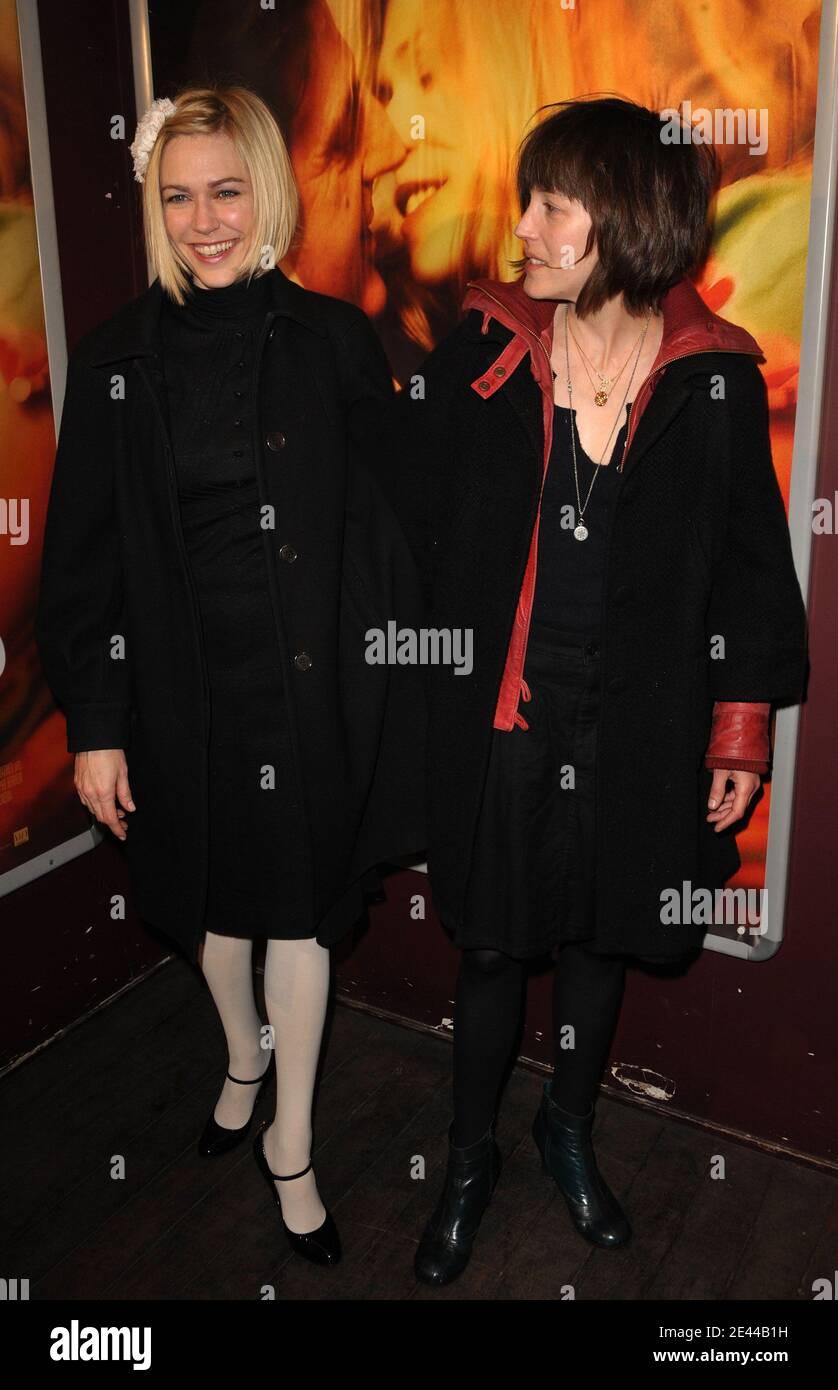 Cast members Marie-Josee Croze (L) and Florence Loiret Caille arriving ...