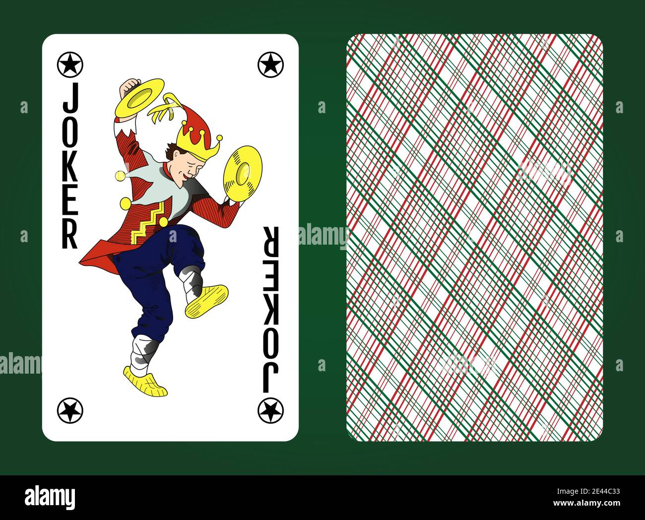 Joker card illustration Stock Vector Images - Alamy
