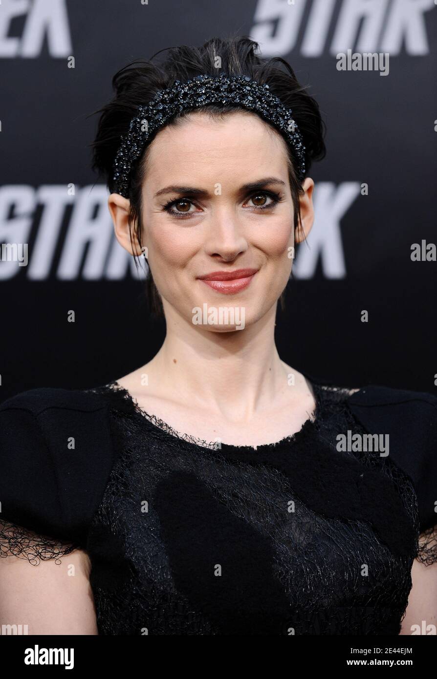 "Winona Ryder attends the premiere of Paramount Pictures ""Star Trek"" held at the Grauman