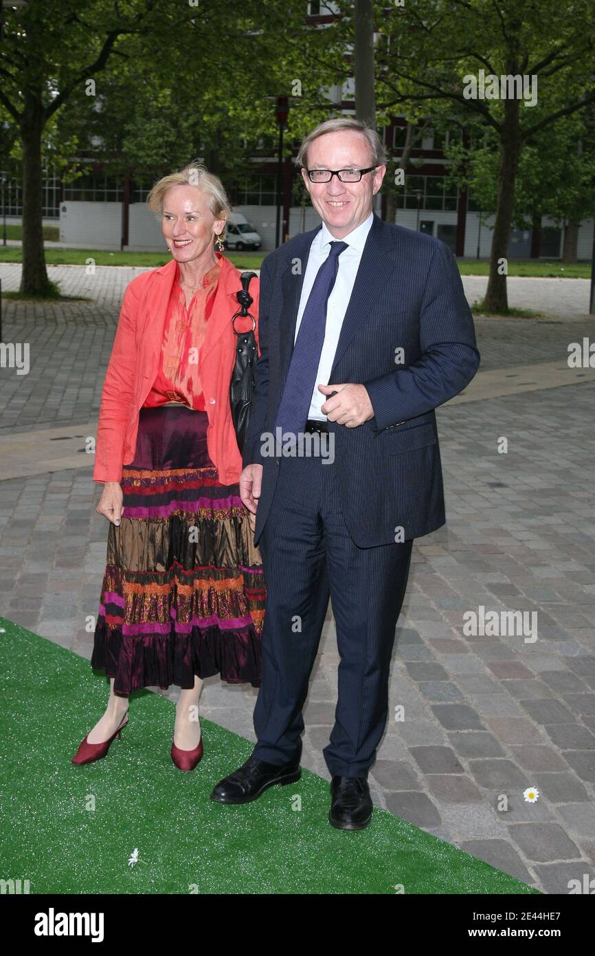 Bertrand Meheut and his wife at the 'Gala Champetre' evening to launch ...