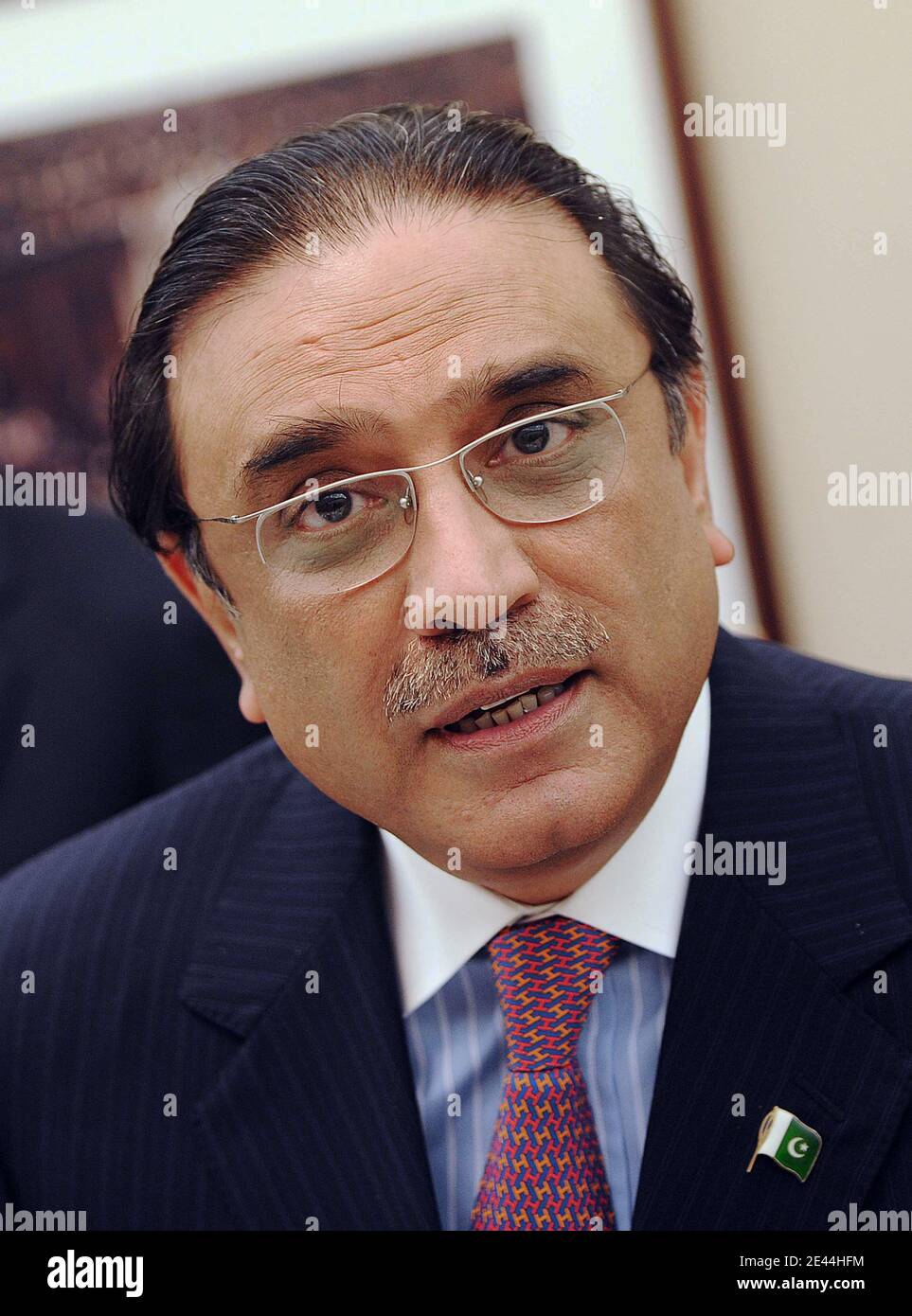 Pakistani President Asif Ali Zardari attends a closed meeting with The House Foreign AffairsÀCommittee, May 5, 2009 in Washington, DC. Photo by Olivier Douliery/ABACAPRESS.COM Stock Photo