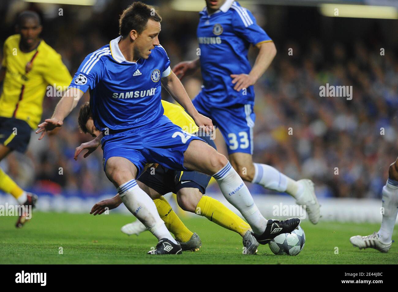 Chelsea S Frank Lampard During The Uefa Champions League Soccer Match Semi Final Second Leg Chelsea Vs Barcelona At The Stamford Bridge Stadium In London Uk On May 6 09 The Match Ended Chelsea S Frank Lampard During The Uefa Champions League Soccer Match Semi Final Second Leg Chelsea Vs Barcelona At The Stamford Bridge Stadium In London Uk On May 6 09 The Match Ended