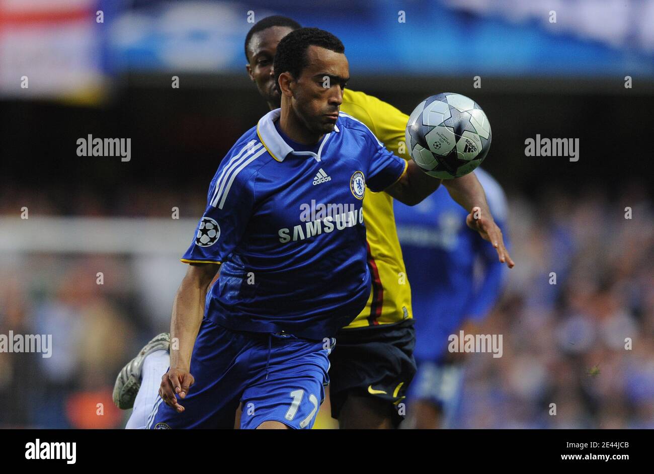 Chelsea S Jose Bosingwa During The Uefa Champions League Soccer Match Semi Final Second Leg Chelsea Vs Barcelona At The Stamford Bridge Stadium In London Uk On May 6 09 The Match Ended Chelsea S Jose Bosingwa During The Uefa Champions League Soccer Match Semi Final Second Leg Chelsea Vs Barcelona At The Stamford Bridge Stadium In London Uk On May 6 09 The Match Ended