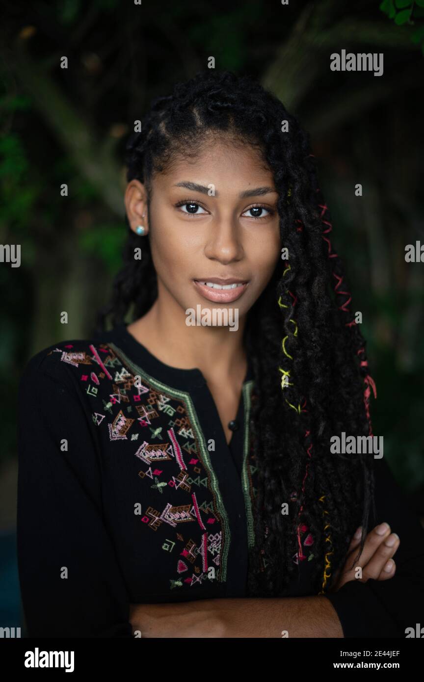 Portrait Of Confident Attractive Afro Latina Woman With Dreadlocks Stock Photo Alamy Portrait Of Confident Attractive Afro Latina Woman With Dreadlocks Stock Photo Alamy
