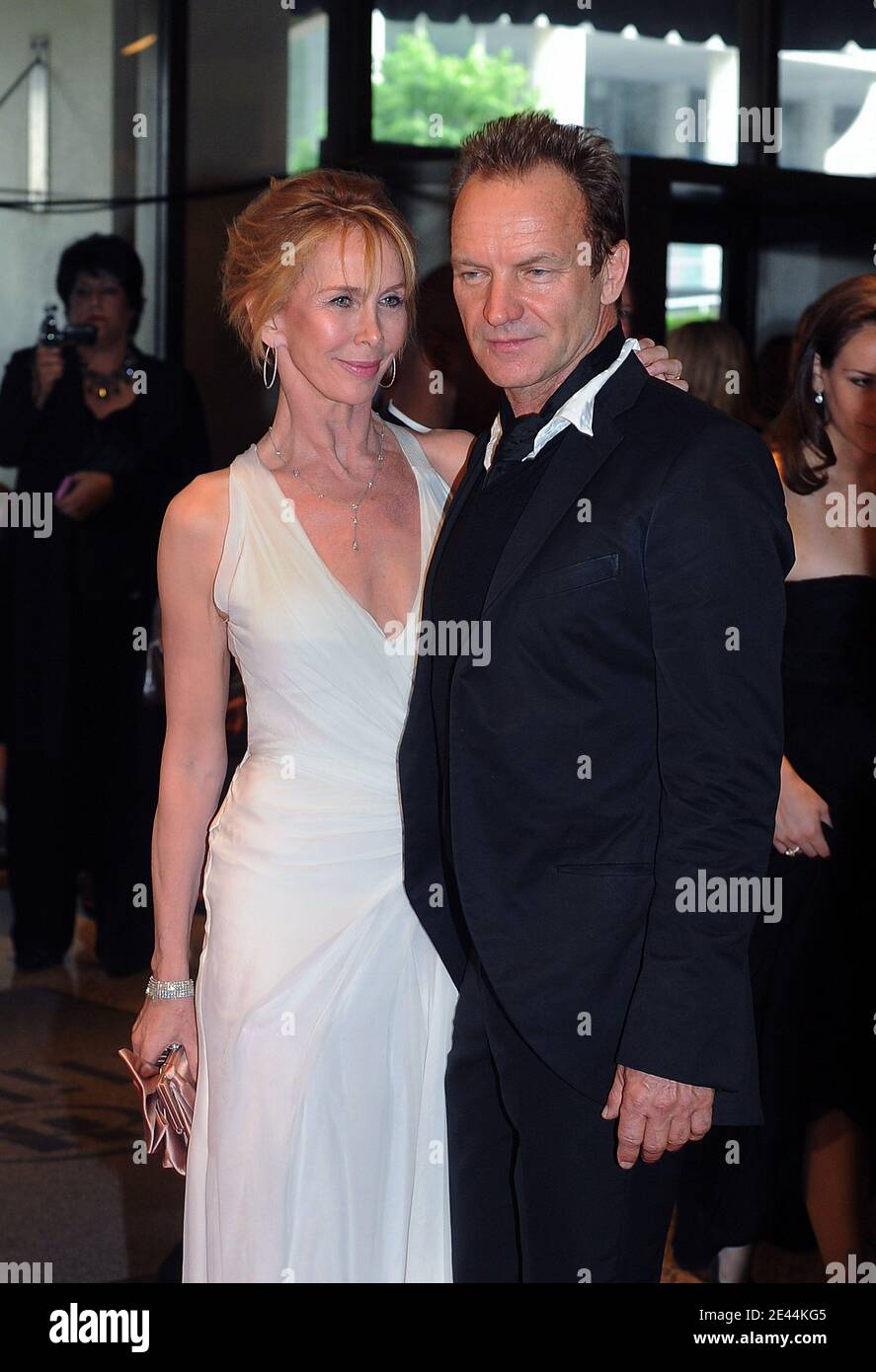 Singer Sting and his wife Trudie Styler attend the White House Correspondents dinner on May 9, 2009 at Hilton Hotel in Washington, DC. USA. Photo by Olivier Douliery/ABACAPRESS.COM Stock Photo