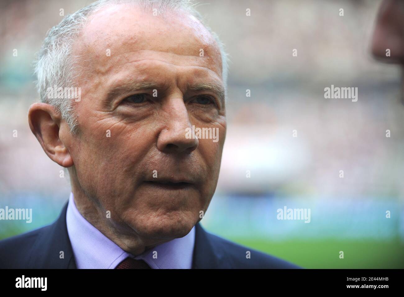 Rennes' Owner Francois Pinault during French Cup Final soccer match, Rennes vs Guingamp in St-Denis, France, on May 9, 2009. Guingamp won 2-1. Photo by Steeve McMay/ABACAPRESS.COM Stock Photo
