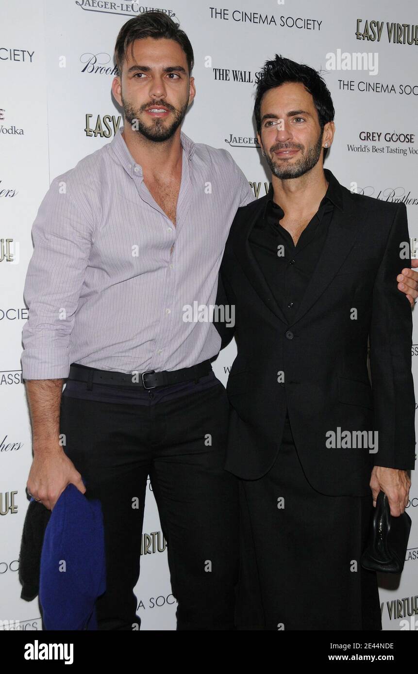 Lorenzo Martone and Designer Marc Jacobs attend a screening of 