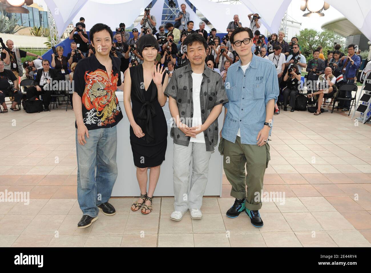 Japanese actor Arata, Japanese director Kore-eda Hirokazu, Korean