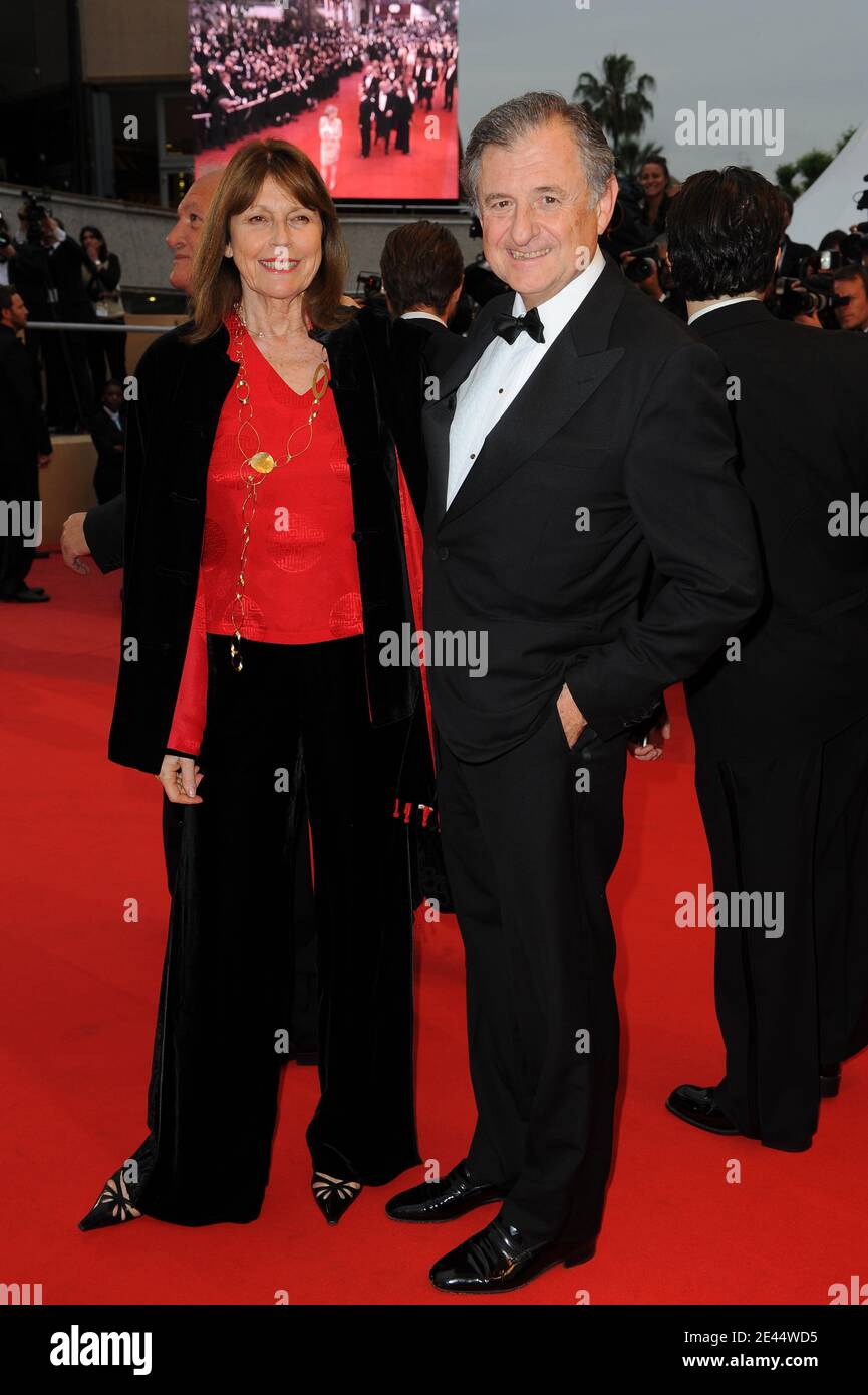 Jean-Rene Fourtou and his wife arriving to the screening of 'Bright ...