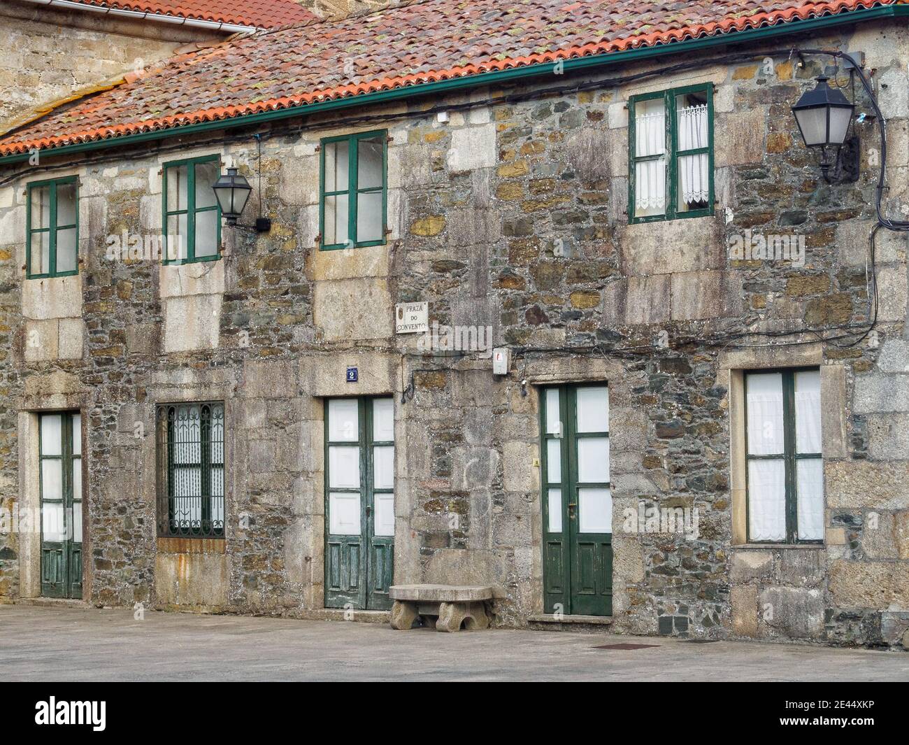 Sancti Spiritus Convent of the Third Franciscan Order - Melide, Galicia, Spain Stock Photo