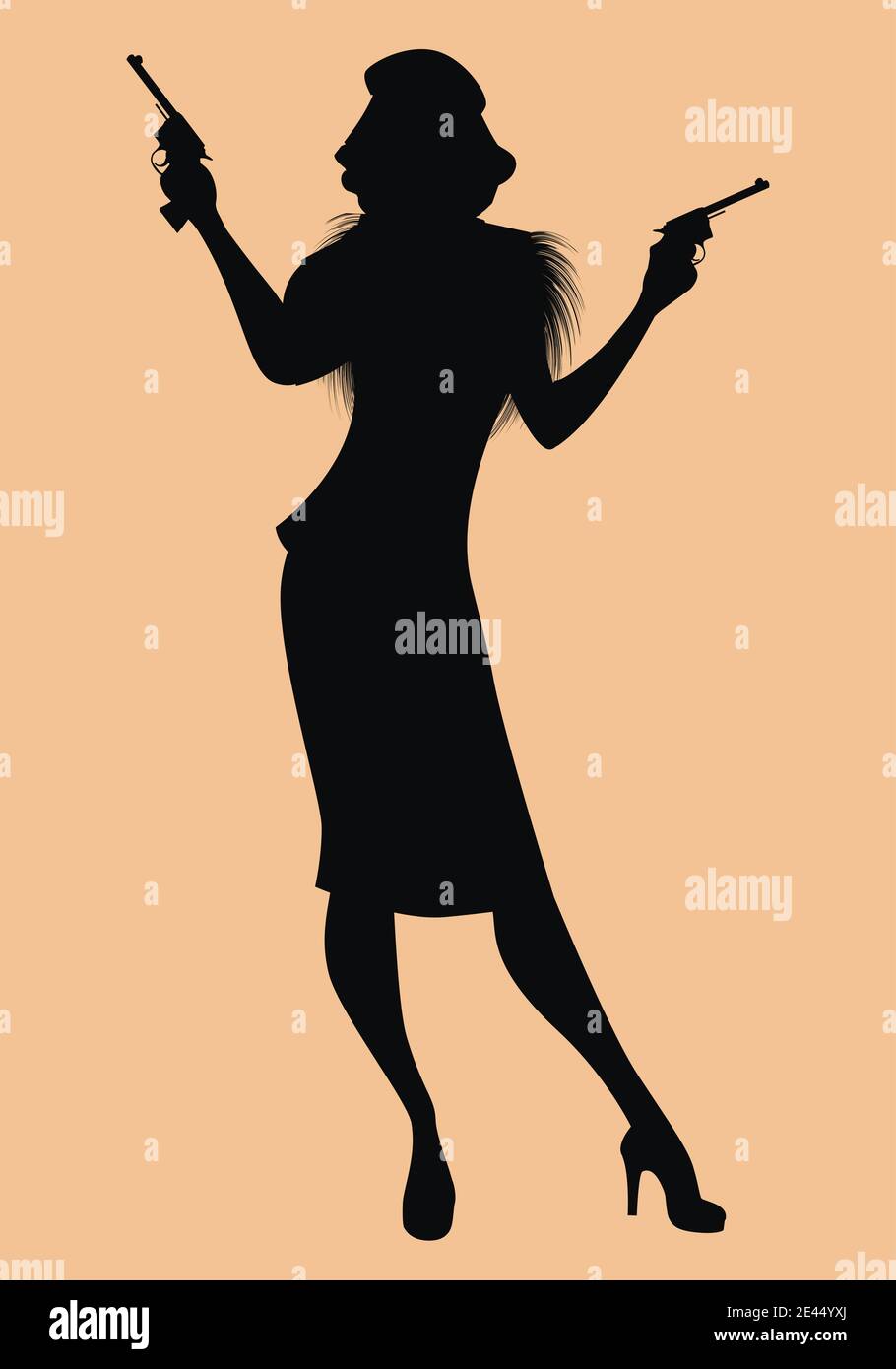 Film noir silhouette hi-res stock photography and images - Alamy