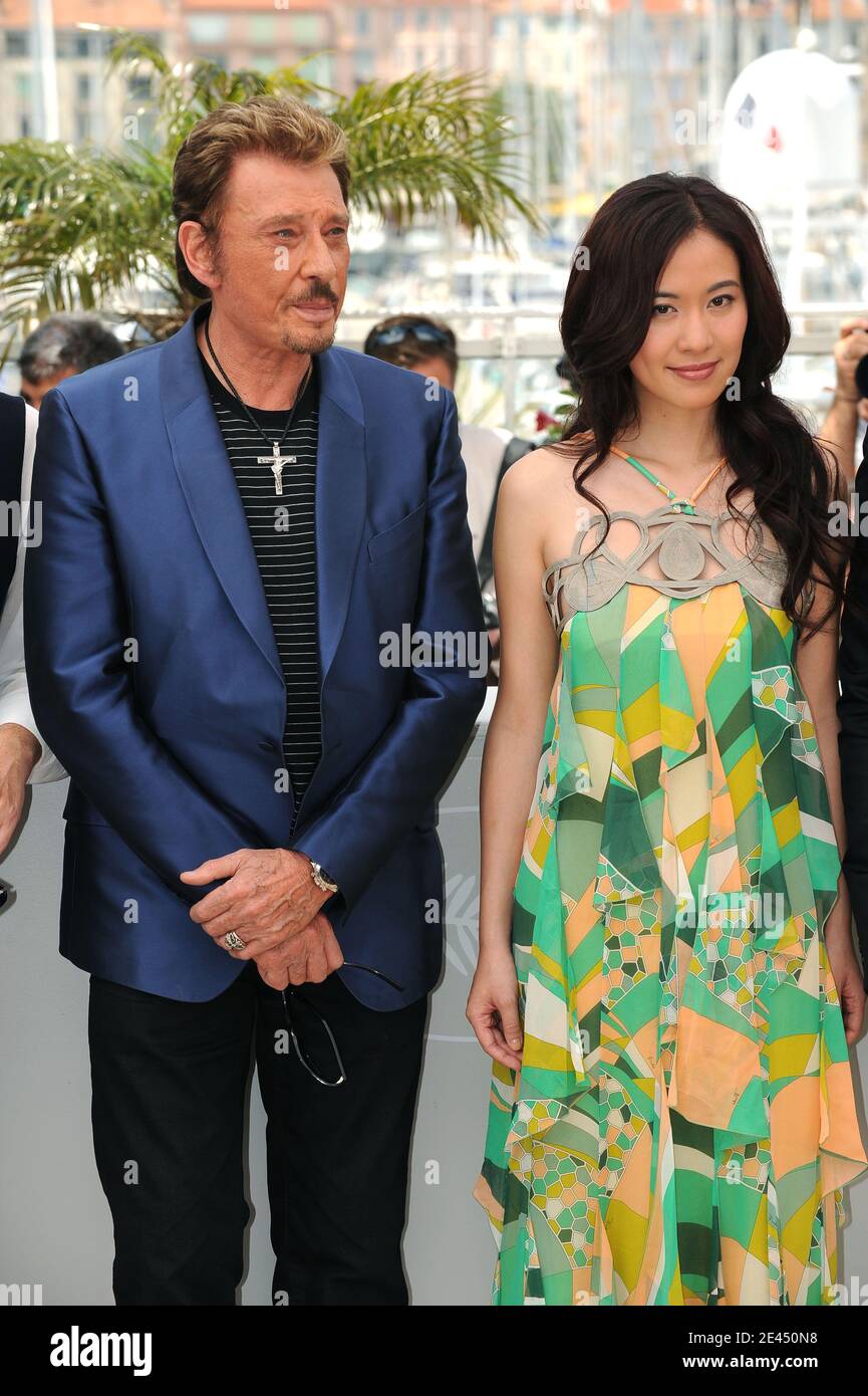 Johnny Ye Michelle Ye, French singer and actor Johnny Hallyday attend the ...