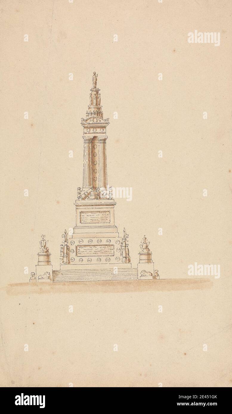 Charles Heathcote Tatham, 1772â€“1842, British, Design for a Naval ...