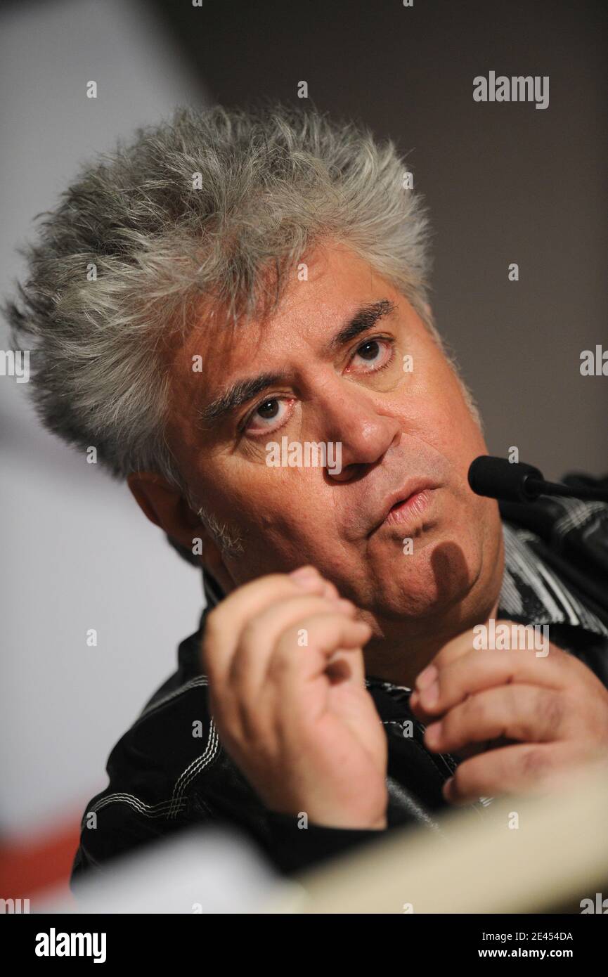 Pedro Almodovar attends the press conference of 'Los Abrazos Rotos' at the 62nd Cannes Film Festival in Cannes, France, May 19, 2009. Photo by Lionel Hahn/ABACAPRESS.COM Stock Photo