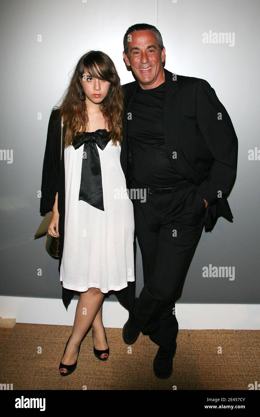 Thierry Ardisson and his daughter Ninon arriving at ‘Madame Figaro