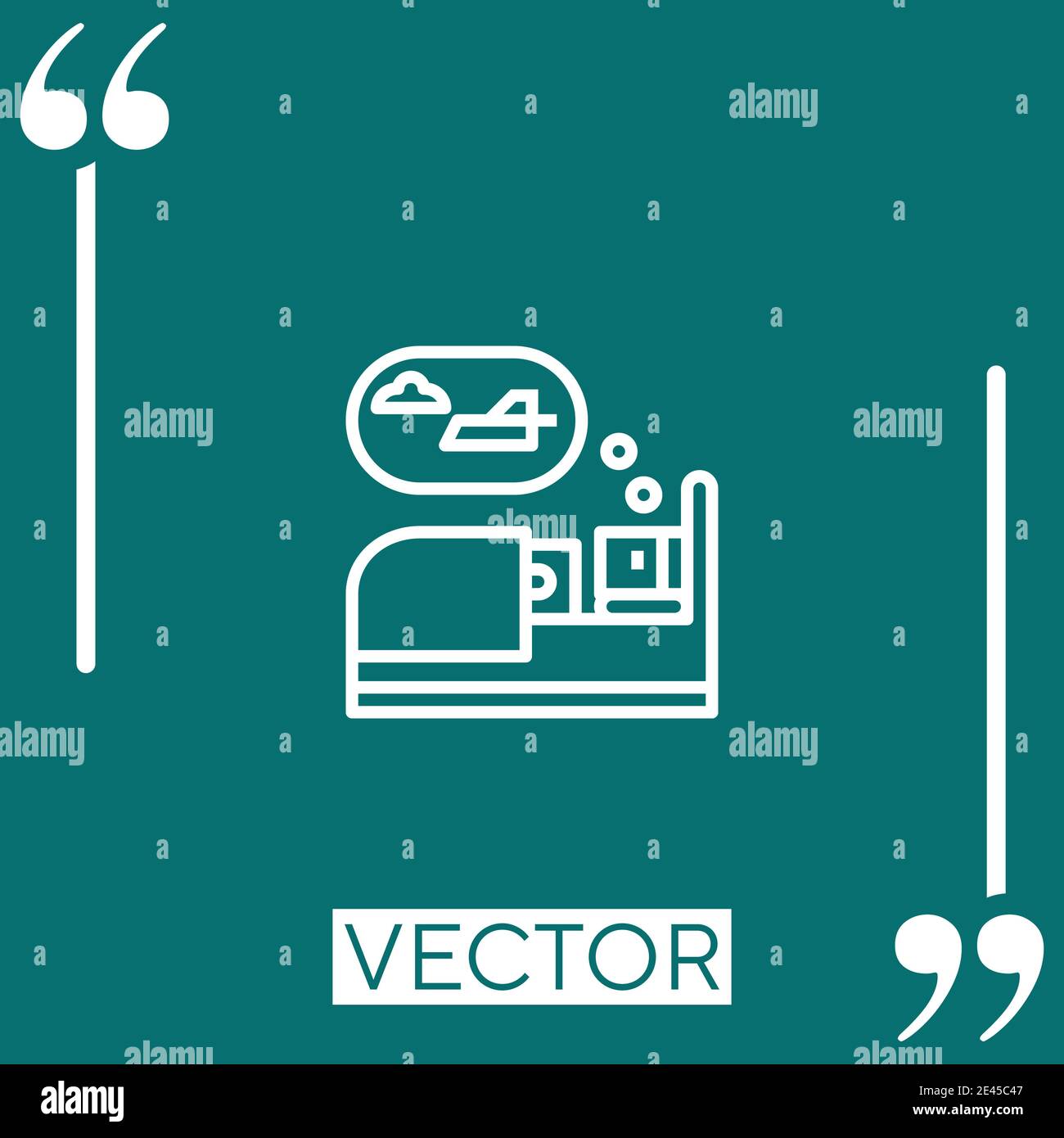 sleep vector icon Linear icon. Editable stroked line Stock Vector