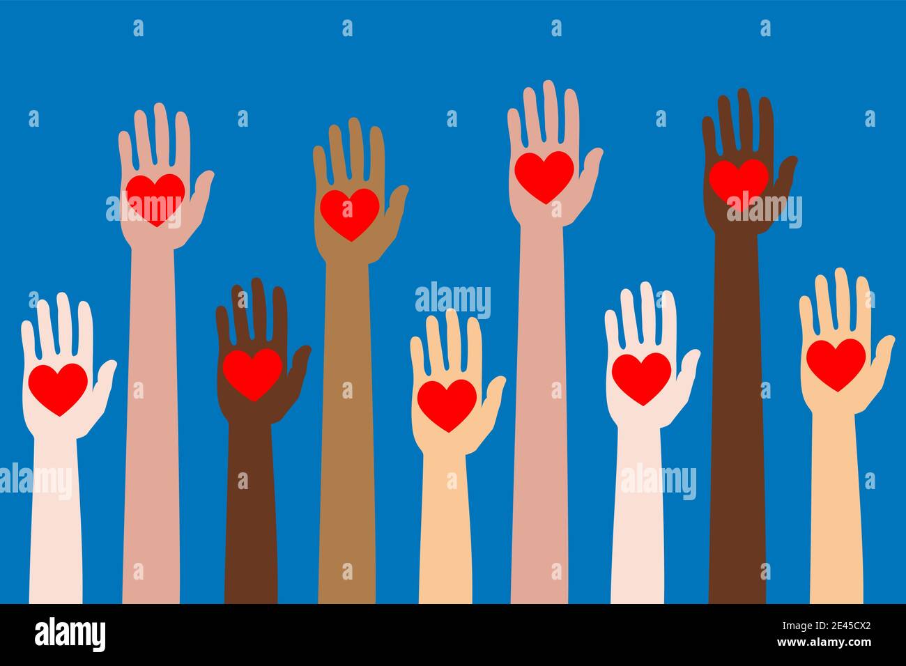 hands up like hearth concept isolated vector Stock Vector Image Art hands up like hearth concept isolated vector Stock Vector Image Art