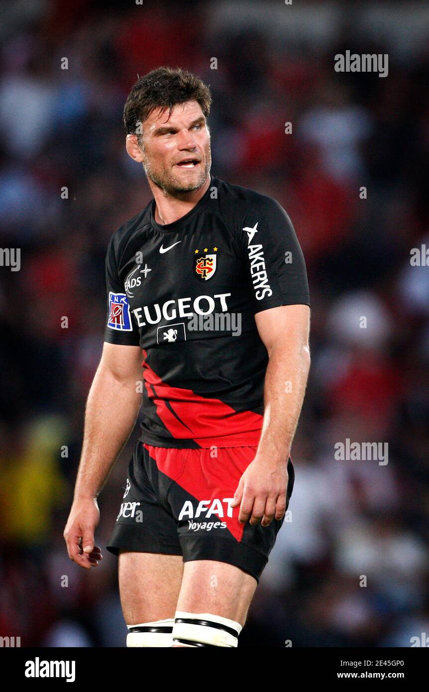 Toulouse's Fabien Pelous during the French Top 14 semi-final rugby union  match, Toulouse vs Clermont at the Chaban Delmas stadium in Bordeaux, France  in May 29, 2009. Clermont gained revenge on the