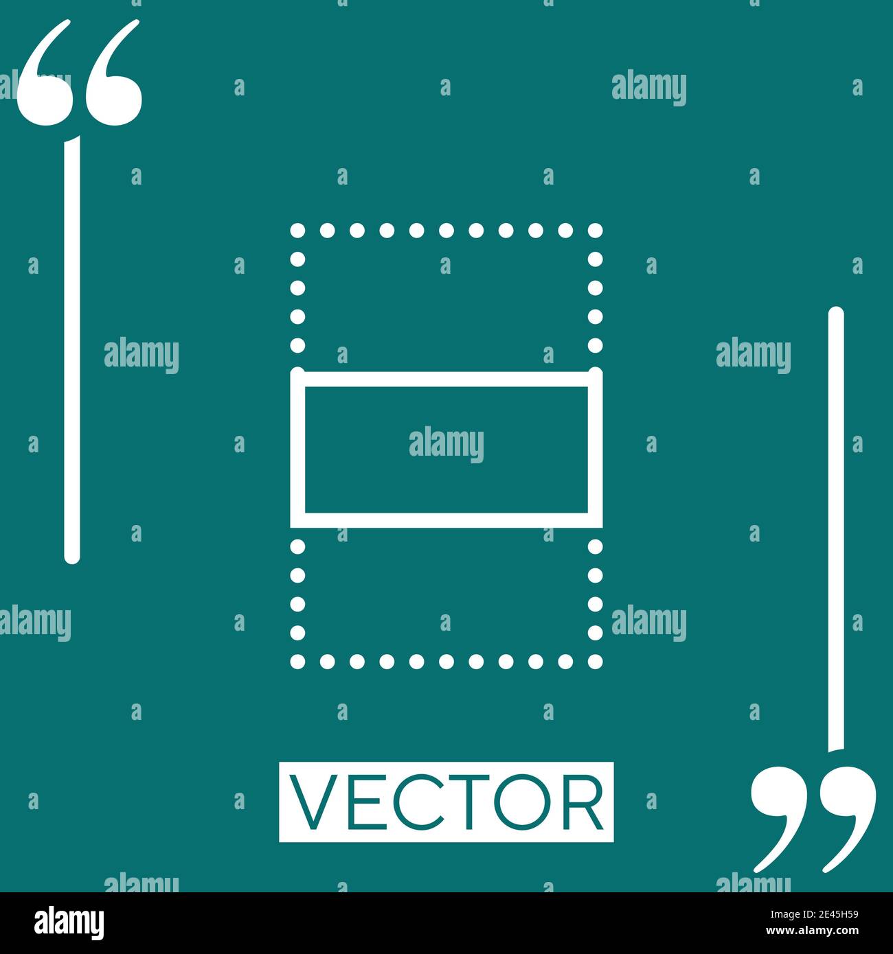 center align vector icon Linear icon. Editable stroke line Stock Vector