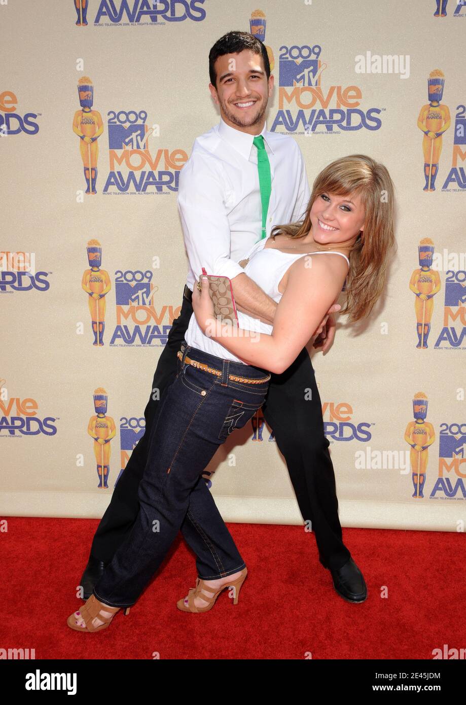 Shawn Johnson and Mark Ballas attend the 18th Annual MTV Movie Awards