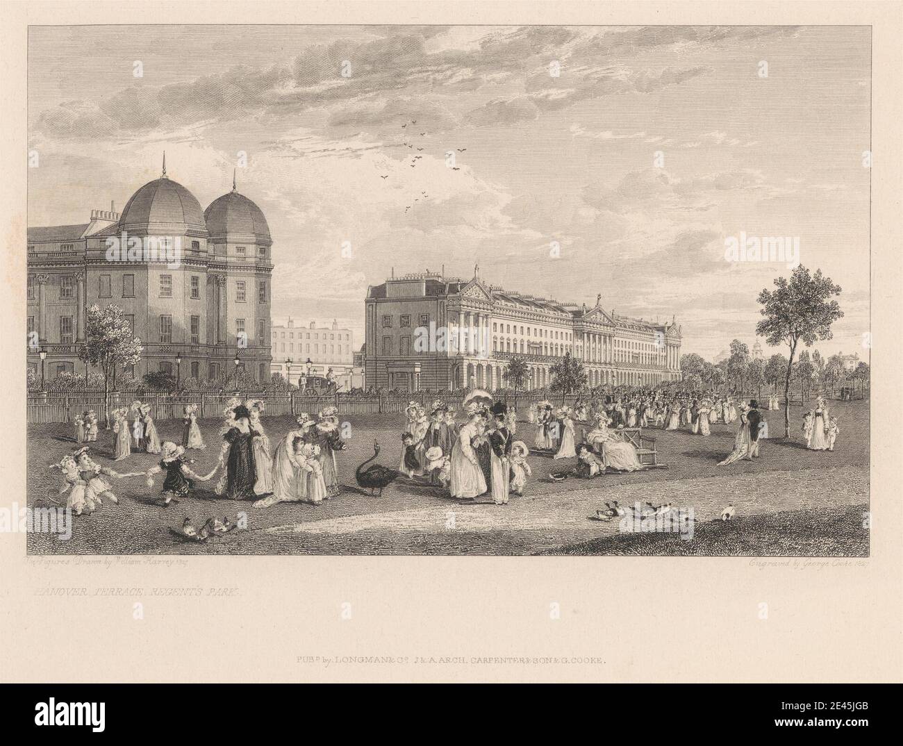 Print made by Cooke, 1781â€“1834, British, Hanover Terrace