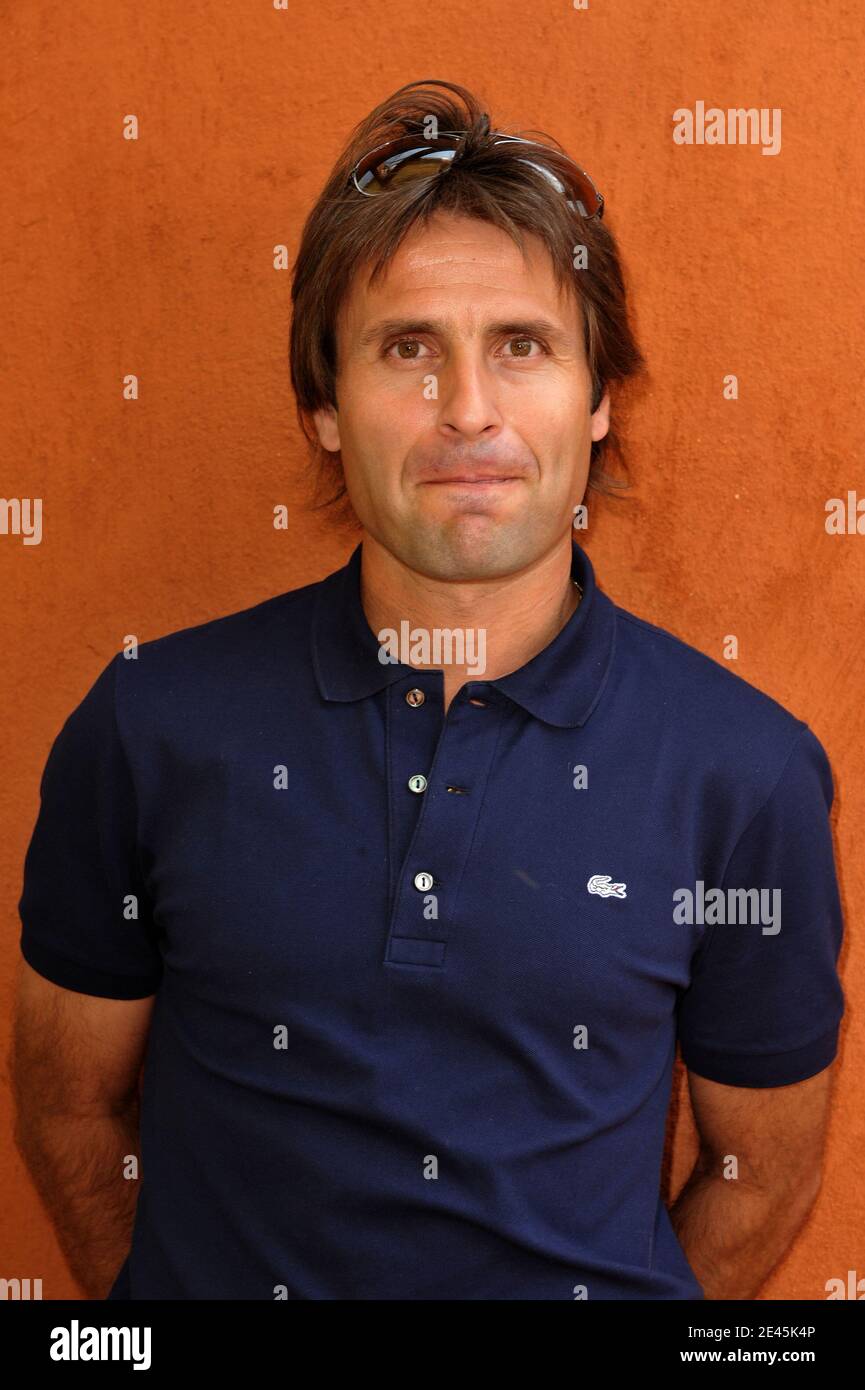 Fabrice Santoro arriving at the VIP area 'Le Village' during the 2009 French Tennis Open at