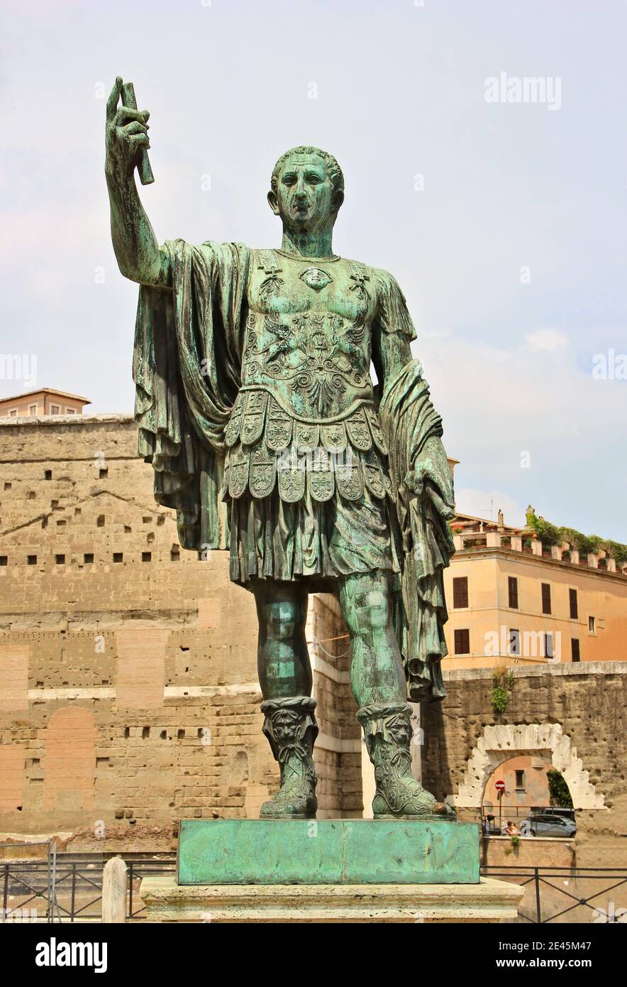 Statue of Julius Caesar / Jules Cesar Emperor of Rome Stock Photo