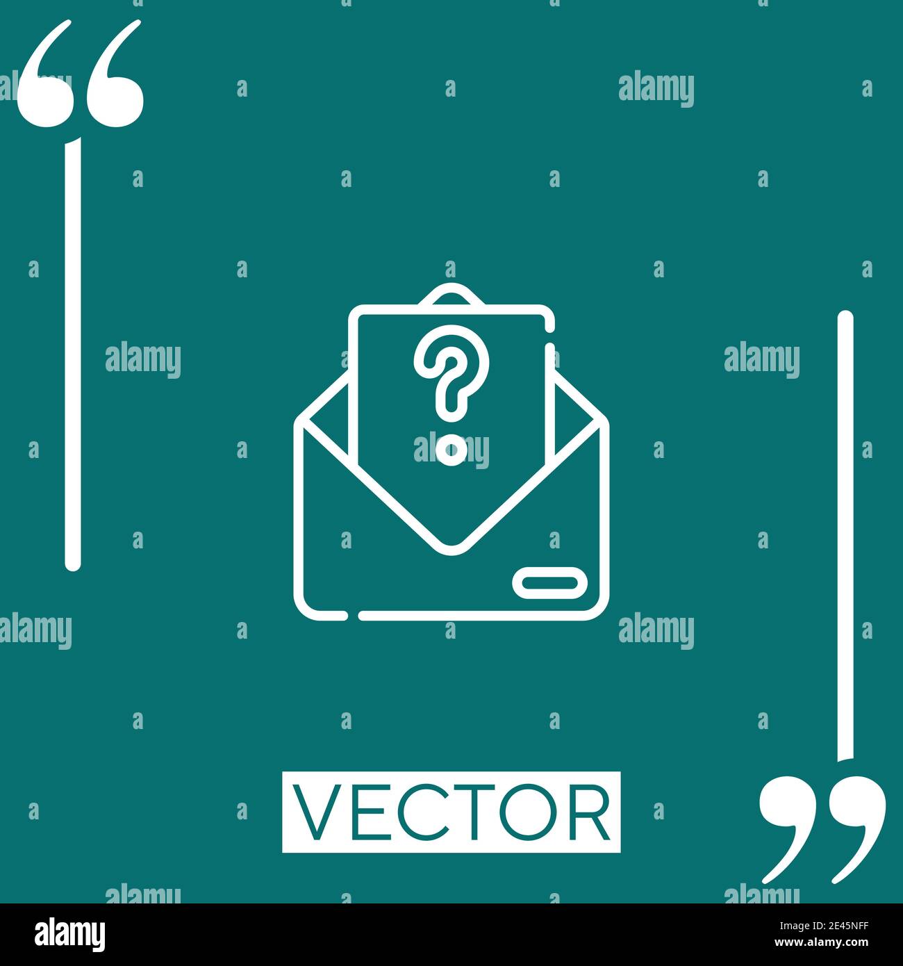 request vector icon Linear icon. Editable stroked line Stock Vector