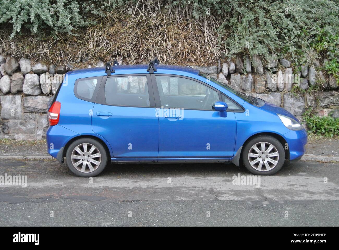 A 2007 Honda Jazz car parked up Stock Photo