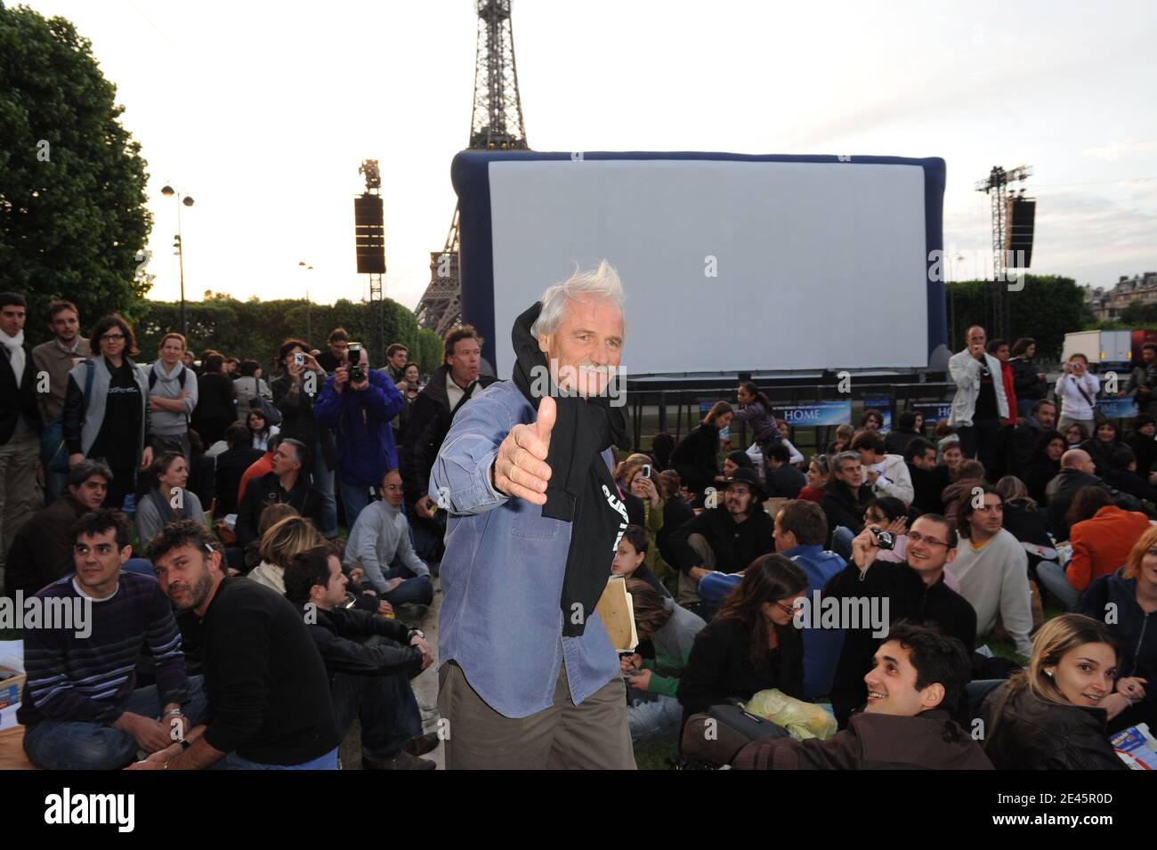 French Photographer And Director Yann Arthus Bertrand Is Seen Prior To The Presentation Of His Movie