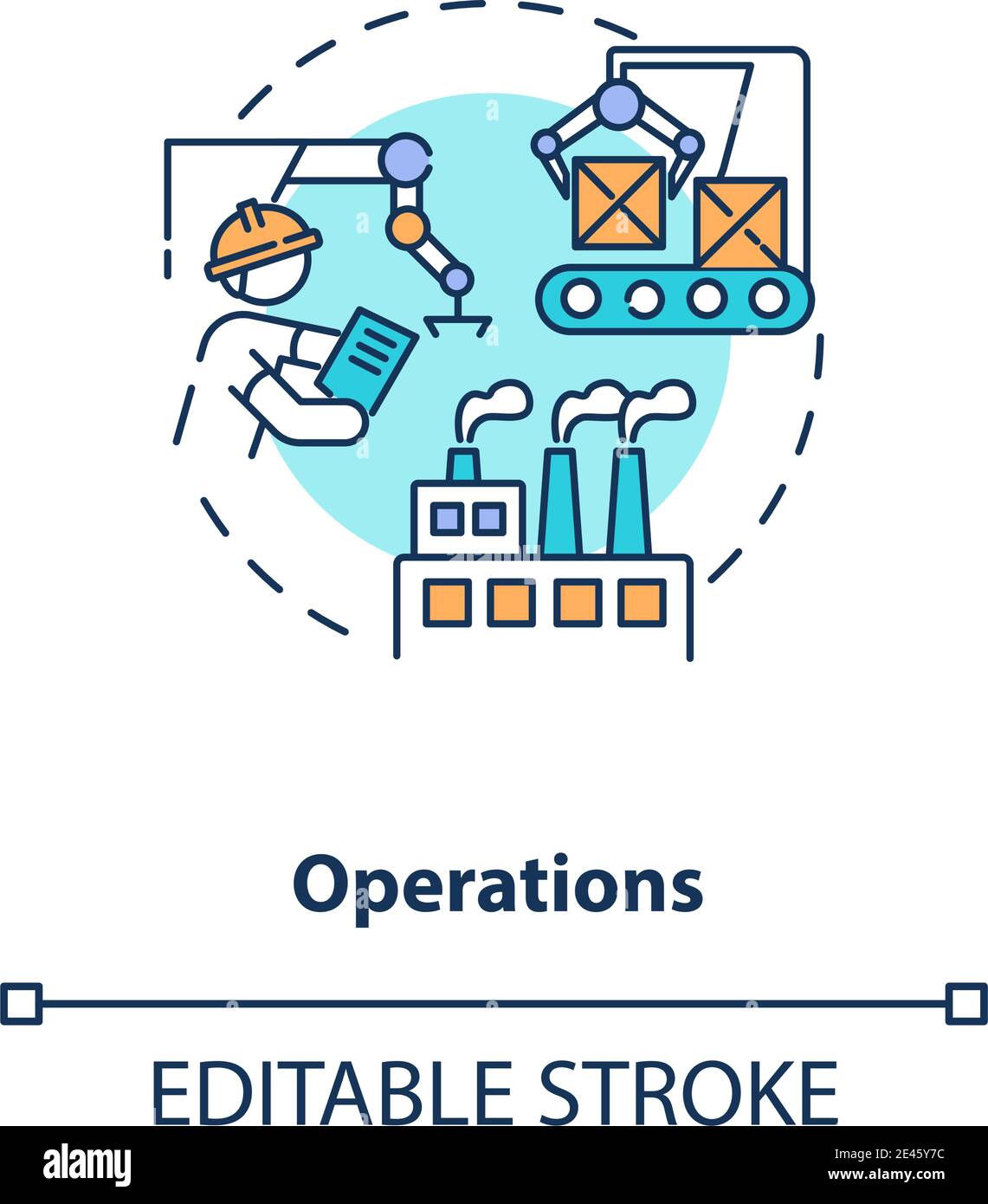 Operations optimization concept icon Stock Vector Image & Art - Alamy