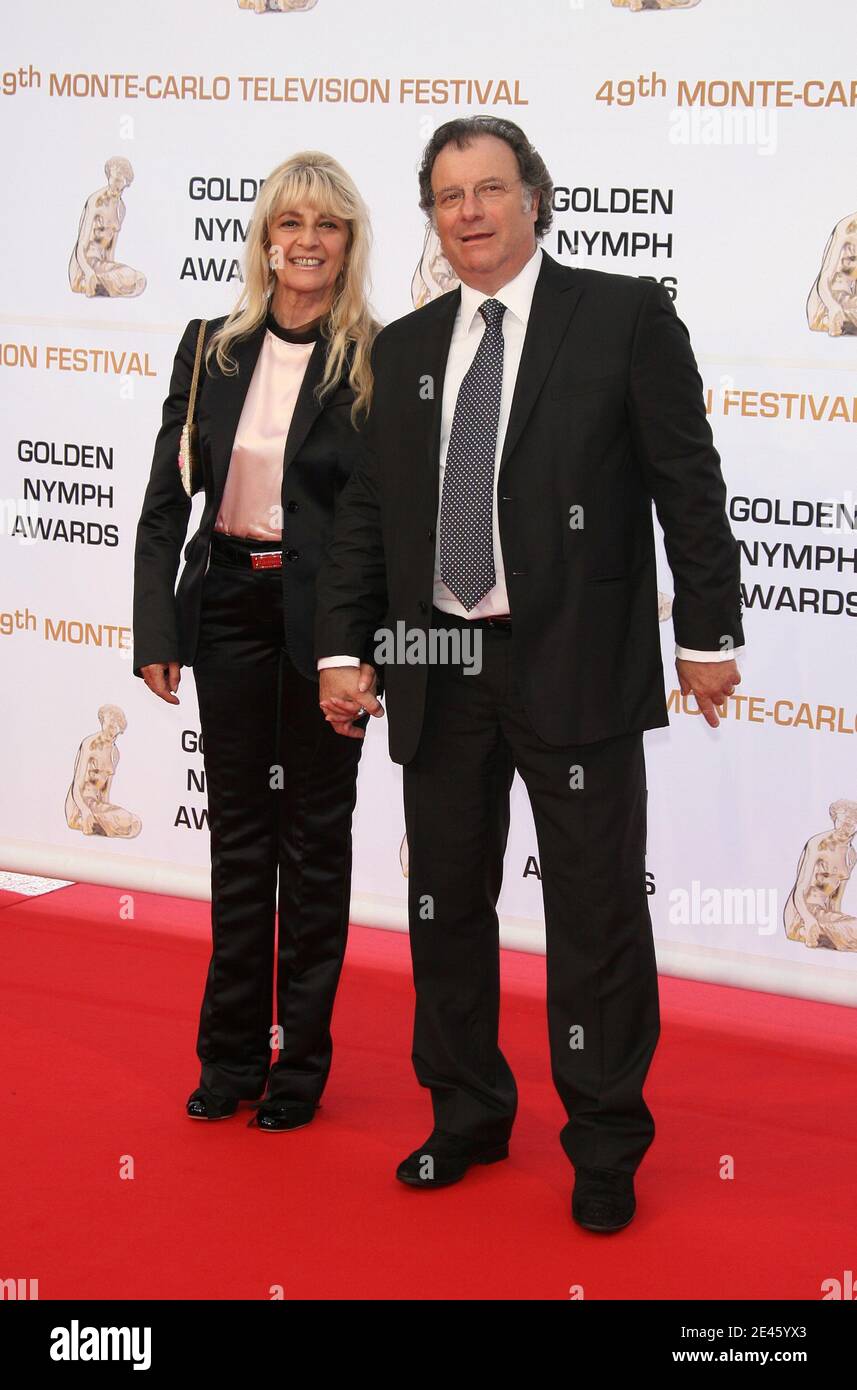 Daniel Russo and his wife arriving at the 49th Monte-Carlo TV Festival