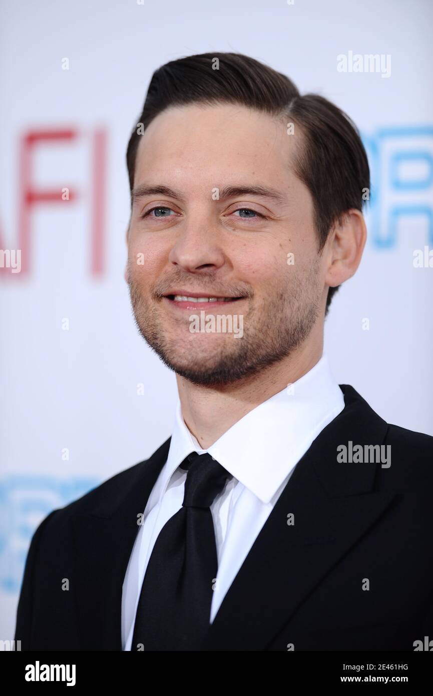 Tobey Maguire attending the 37th AFI Life Achievement Award: A Tribute to Michael Douglas held at the Sony Studios in Culver City in Los Angeles, CA, USA on June 11, 2009. Photo by Lionel Hahn/ABACAPRESS.COM Stock Photo