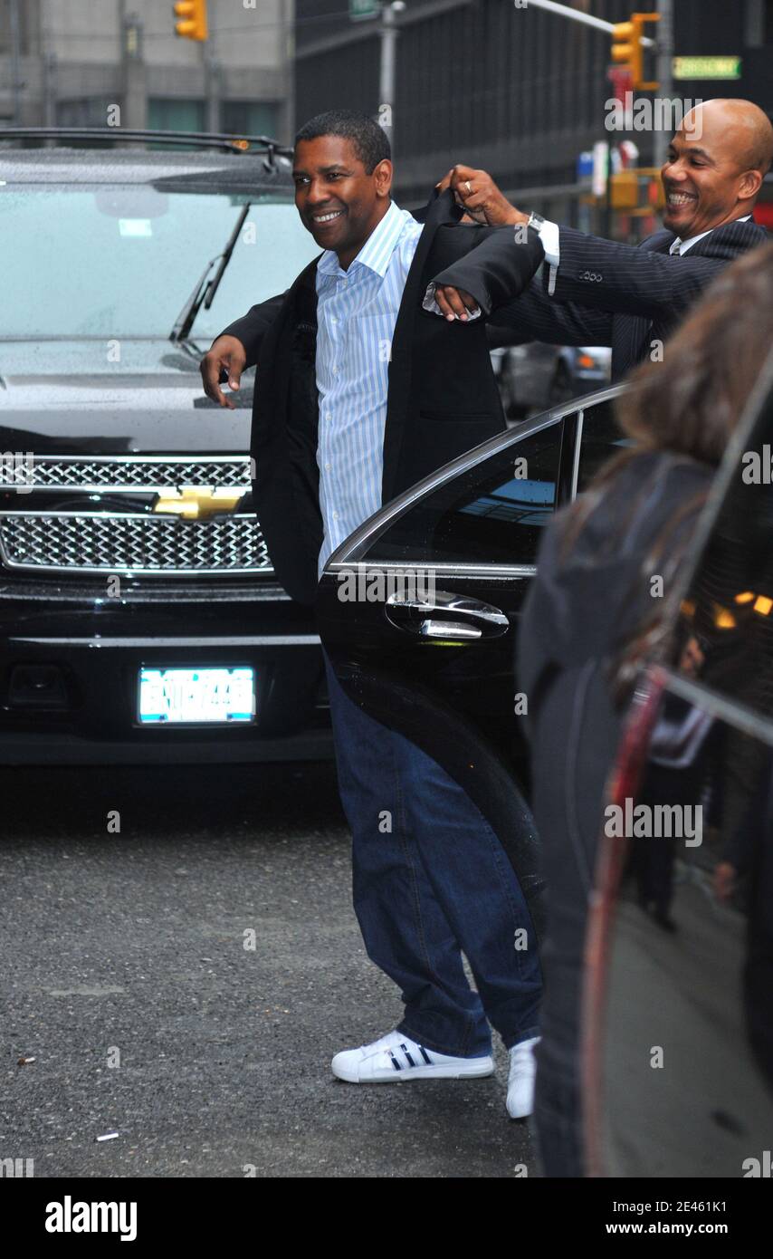 Actor Actor Denzel Washington Attends A Taping Of The Late Show With Actor Actor Denzel Washington Attends A Taping Of The Late Show With