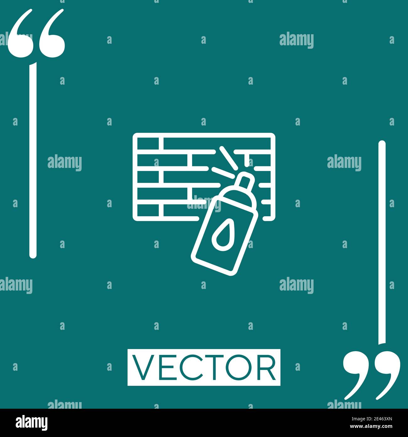 graffiti vector icon Linear icon. Editable stroke line Stock Vector