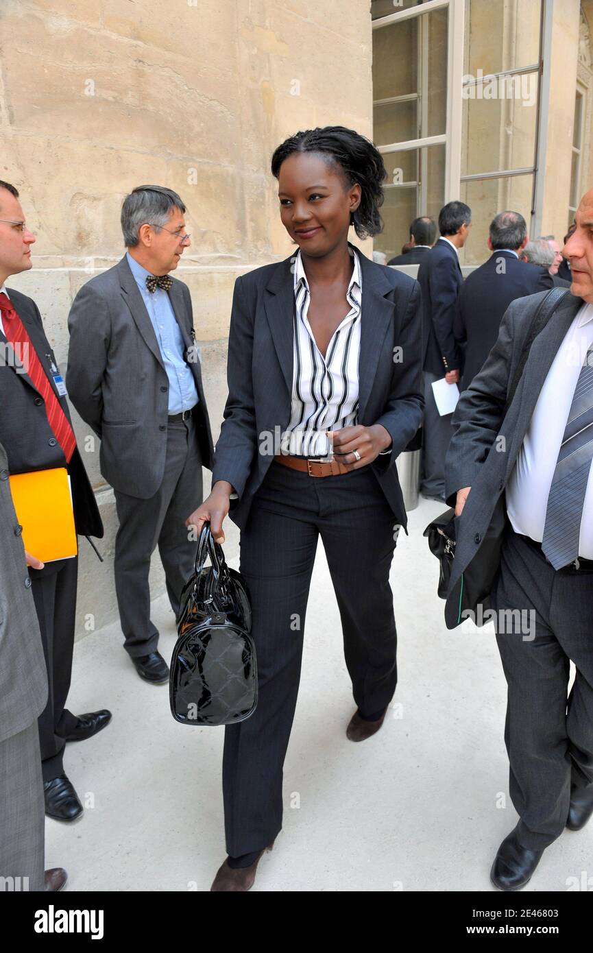 Rama Yade is seen during a special congress of both houses of Parliament at Versailles Palace, outside Paris, France on June 22, 2009. Photo by Mousse/ABACAPRESS.COM Stock Photo