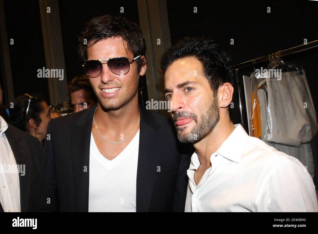 Bordeaux's soccer player Yoann Gourcuff with a friend during Louis