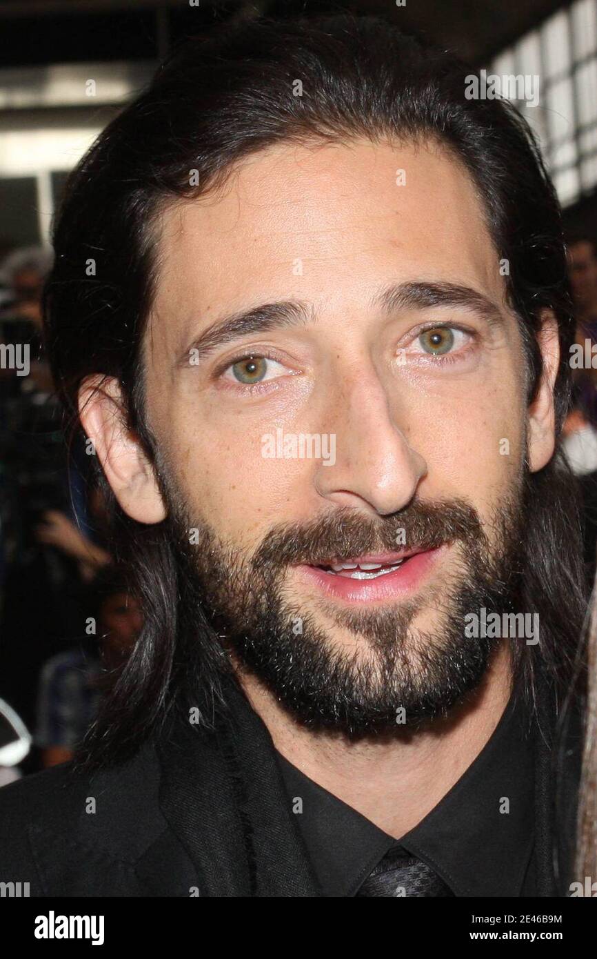 US actor Adrien Brody during Hugo Boss the men's 2009-2010 spring-summer ready to wear (French PAP) collection show in Paris, France, on Juin 25, 2009. Photo by Benoit Pinguet/ABACAPRESS.COM Stock Photo