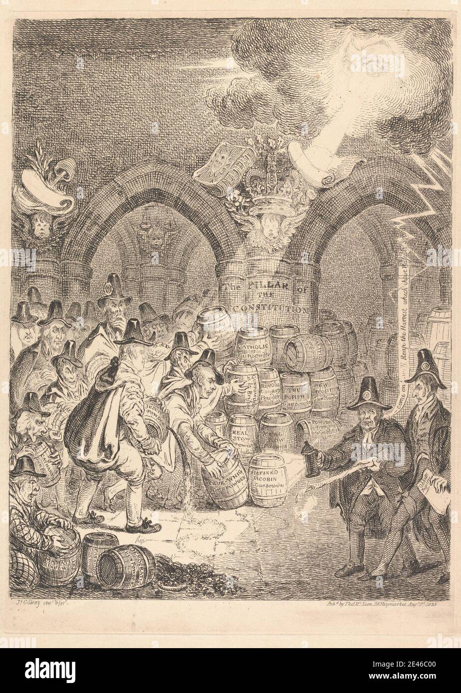 James Gillray, 1757â€“1815, British, Pillars of the Constitution