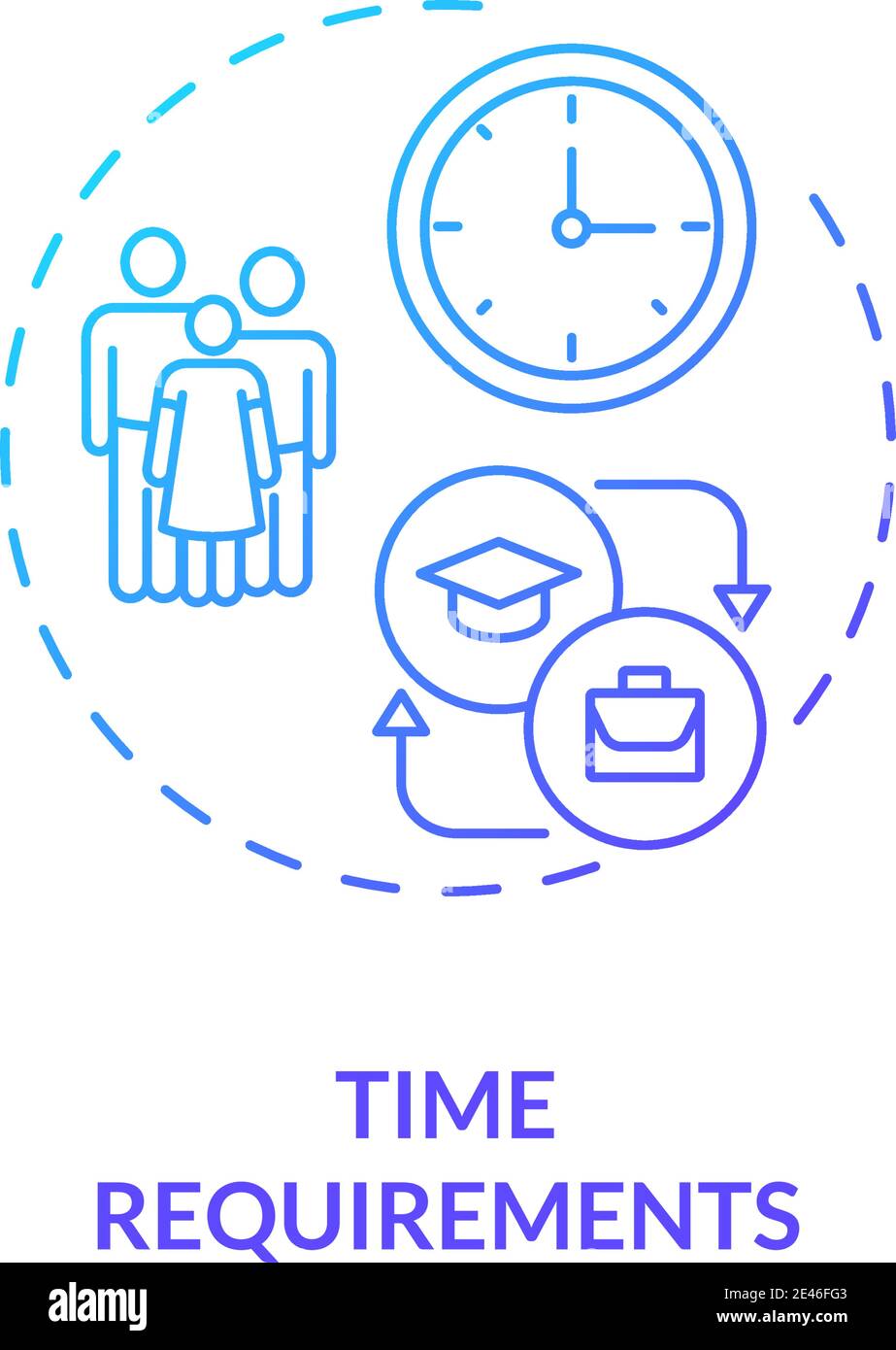 Time requirements concept icon Stock Vector Image & Art Alamy
