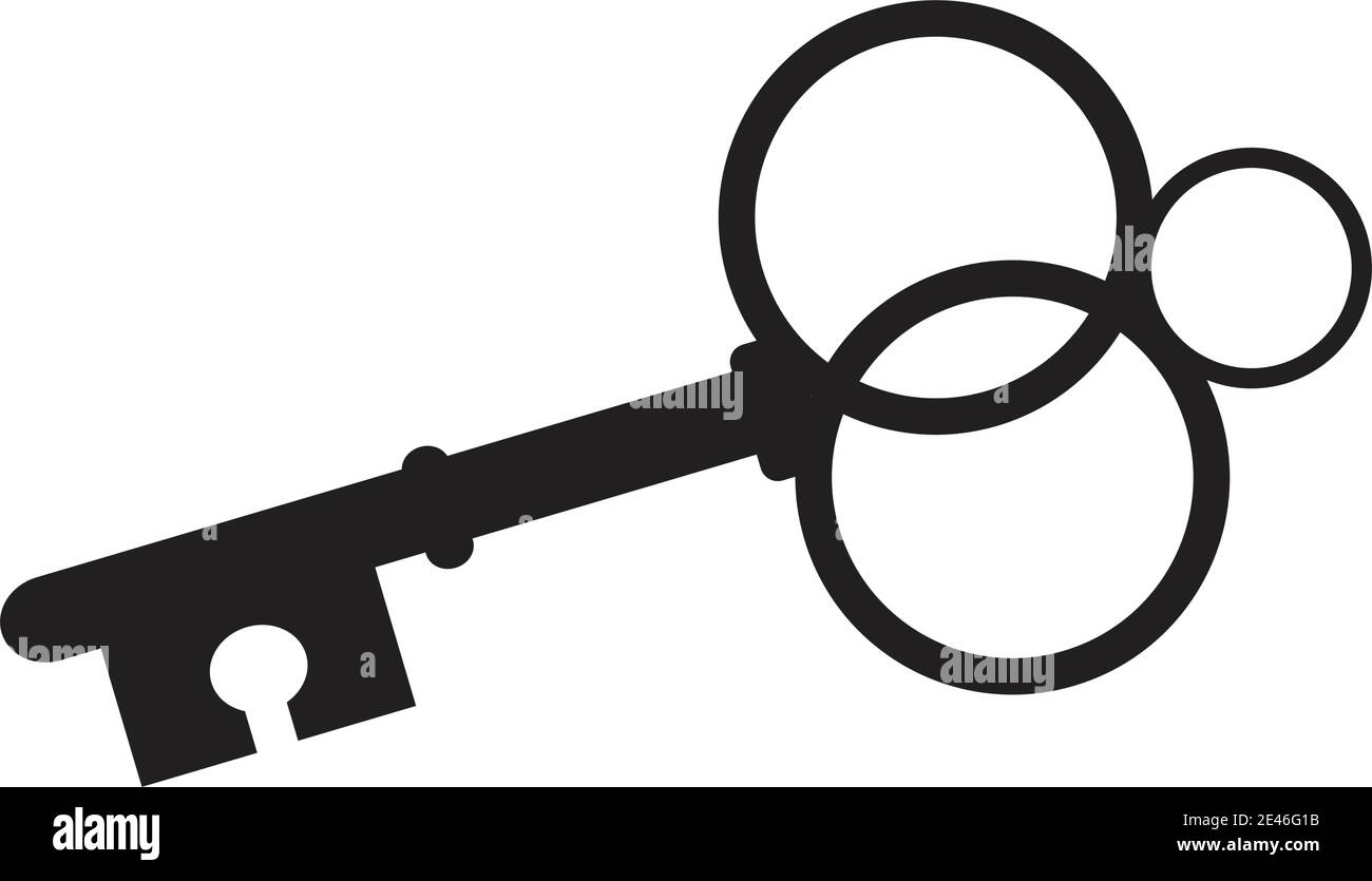 Key icon vector illustration design template Stock Vector