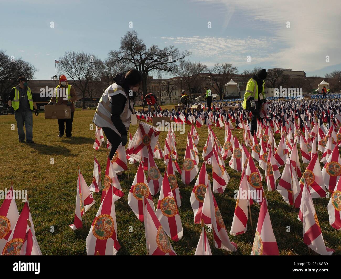 Washington, District of Columbia, USA. 21st Jan, 2021. On the morning ...