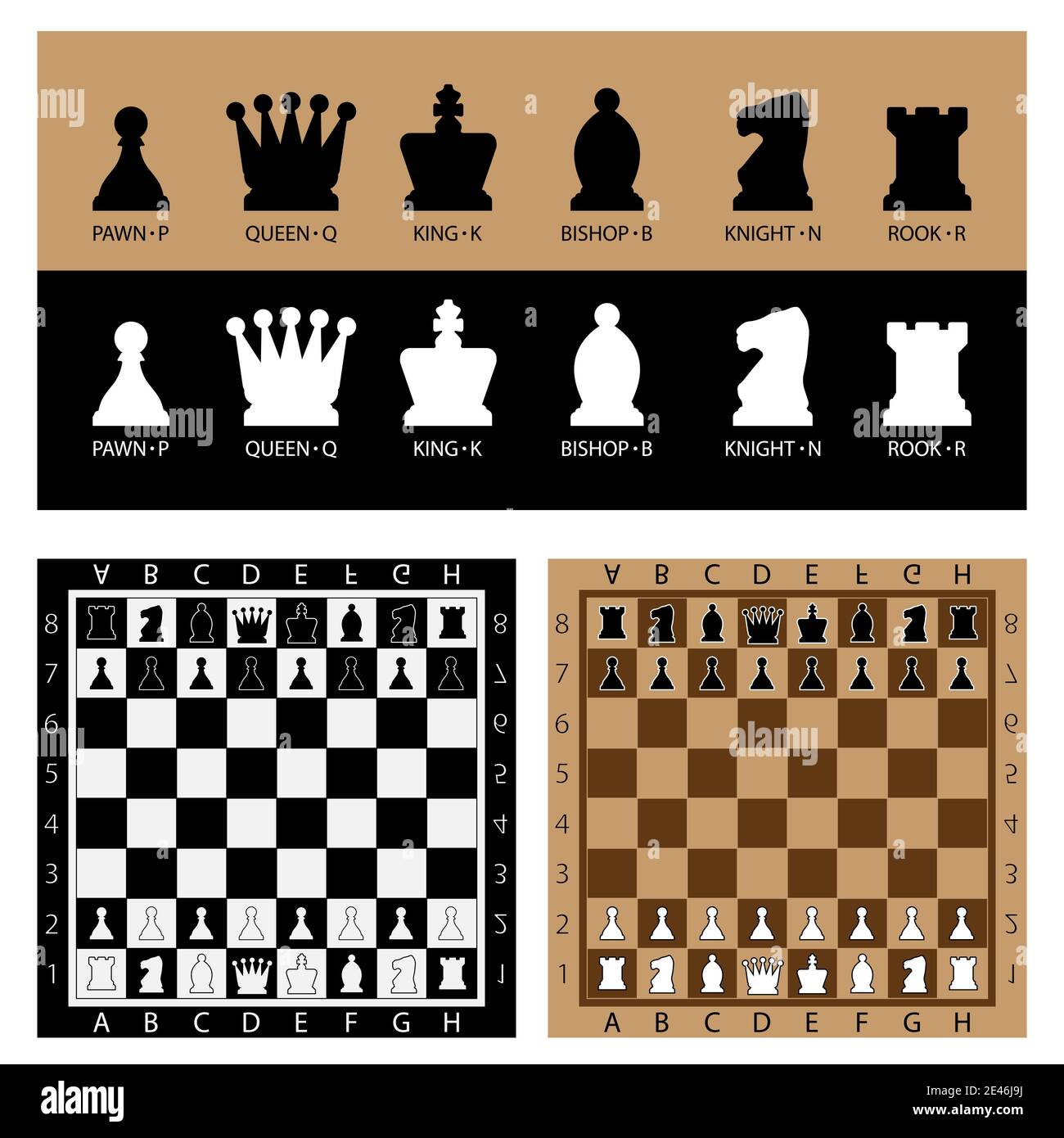 Chess board Stock Vector Images - Alamy