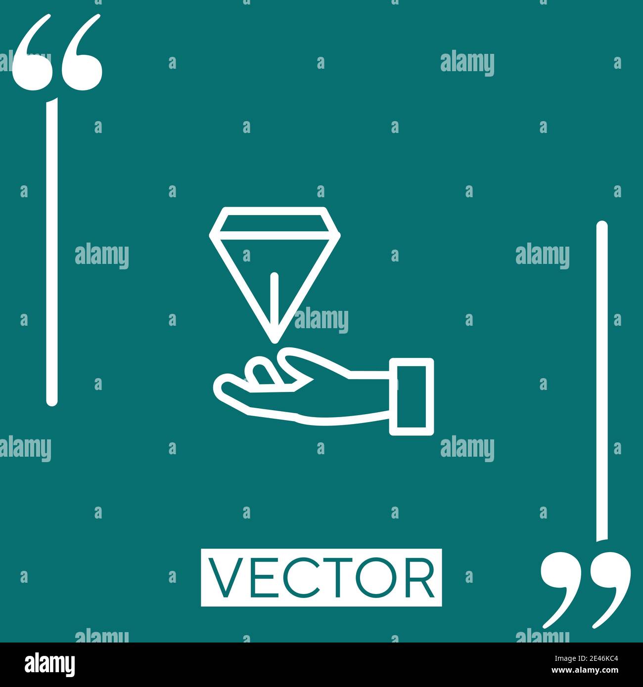 jewelry vector icon Linear icon. Editable stroked line Stock Vector