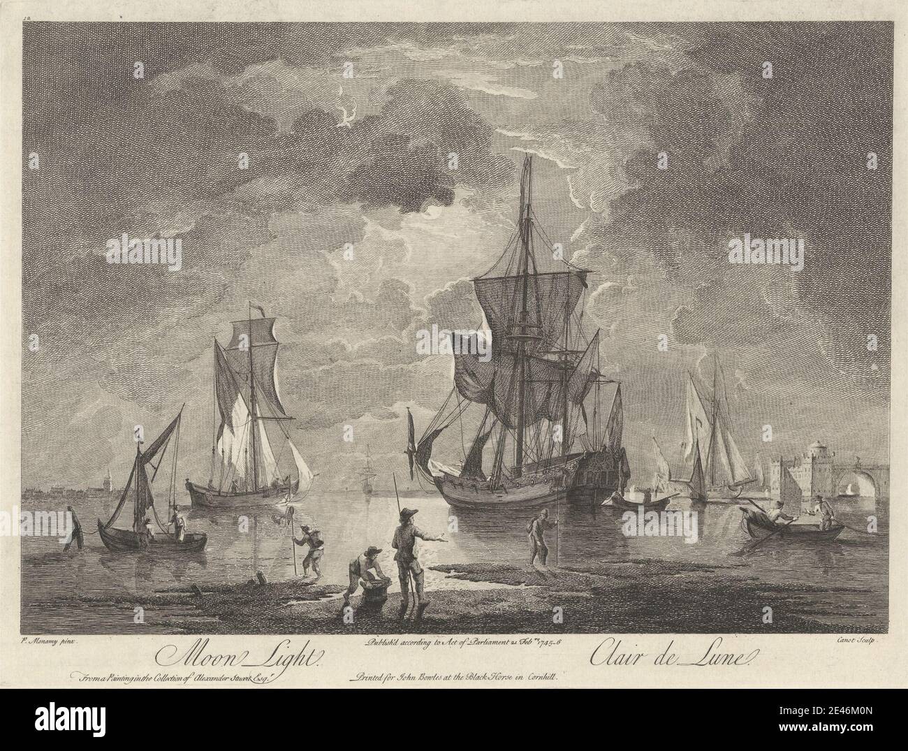 Print made by Pierre Charles Canot ca. 1710 1777 French